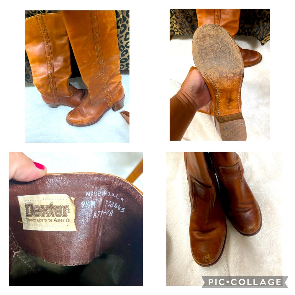 Vintage Leather Dexter Boots